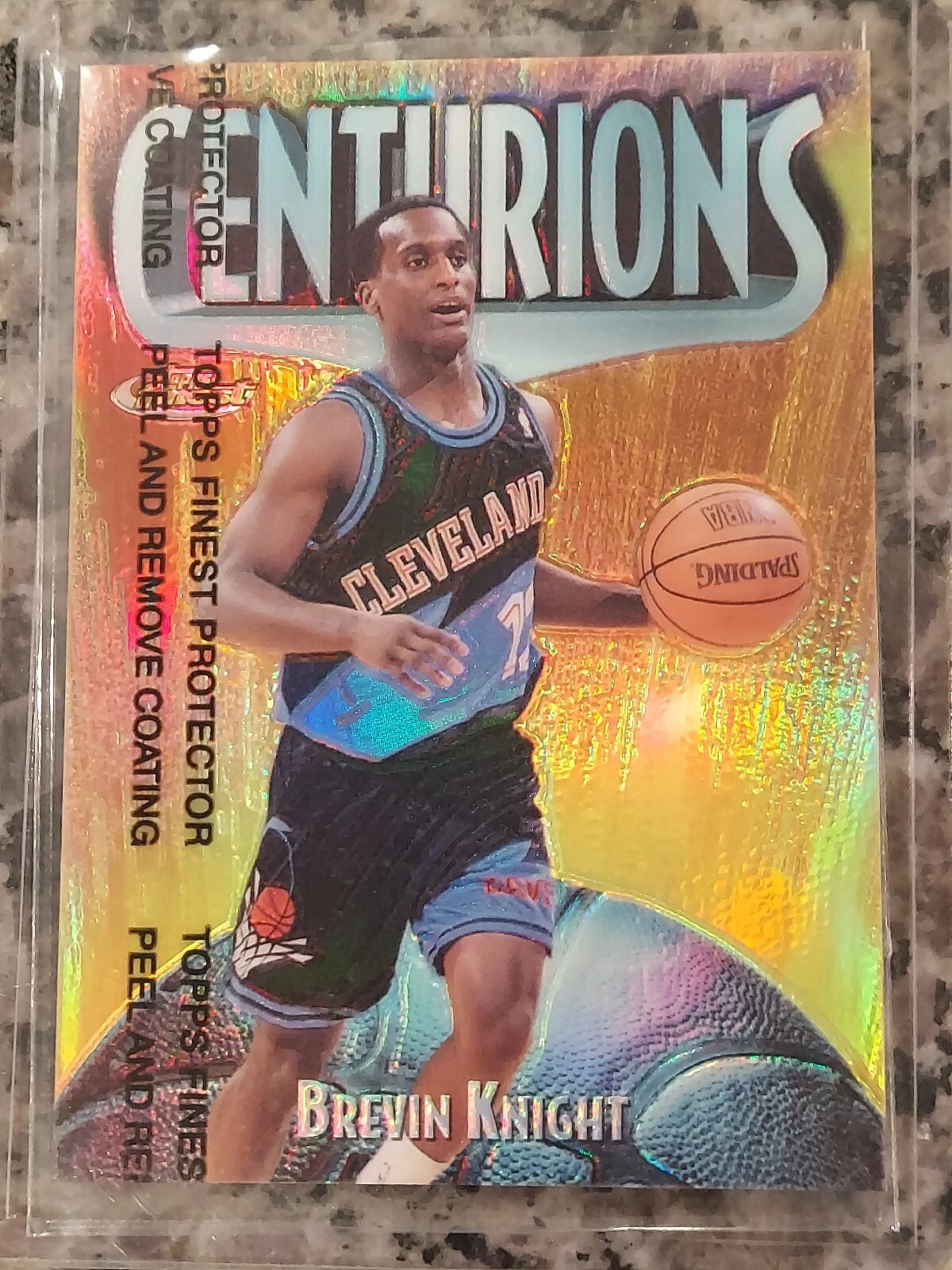 BREVIN KNIGHT 1998 TOPPS FINEST REFRACTOR CARD /75 Jersey Number 1 of 1 #12