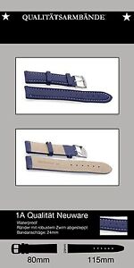 24mm Waterproof - Sturdy & Quality - Blue Watches Bracelet Plastic Navy Blue