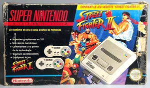 Console en boite Super Nintendo SNES pack Street Fighter II 2 version PAL - Imagen 1 de 21