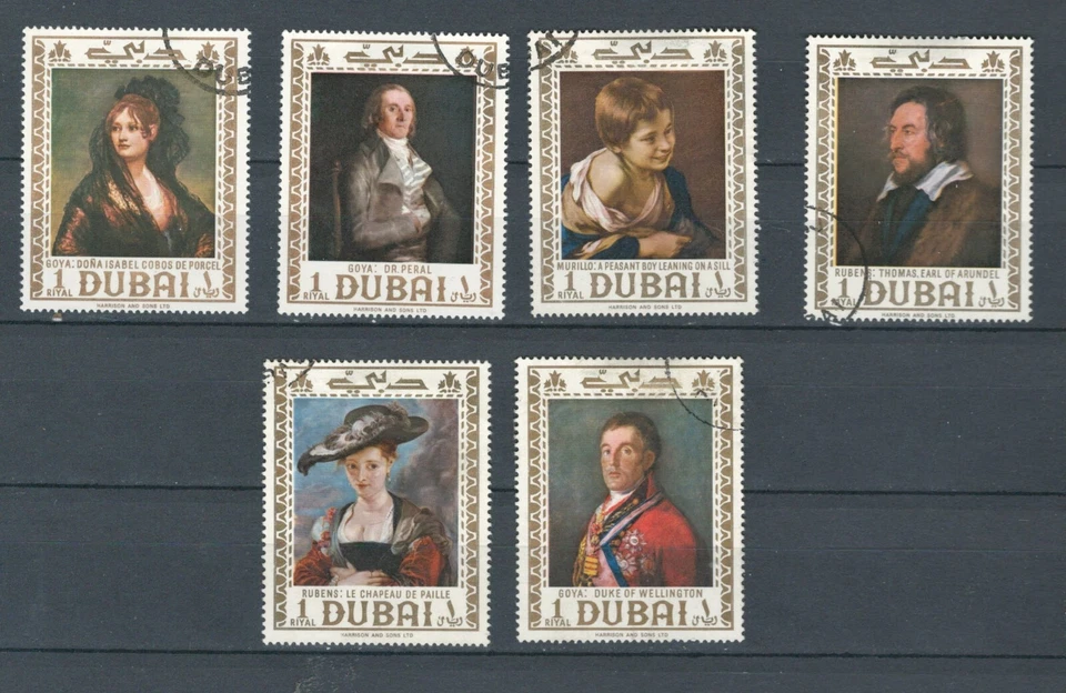 LOTE CONJUNTO PINTURAS USADAS EMIRATOS ÁRABES DUBAI (EAU 220) Foto 1 de 1