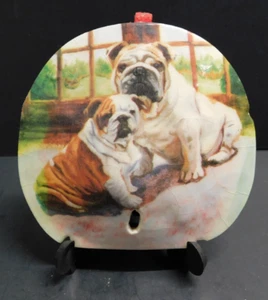 English Bull Dog Sand Dollar Ornament With Stand - Picture 1 of 8