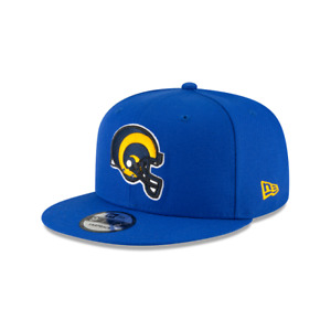 Los Angeles Rams New Era NFL Majestic Blue Helmet 9FIFTY Snapback Hat