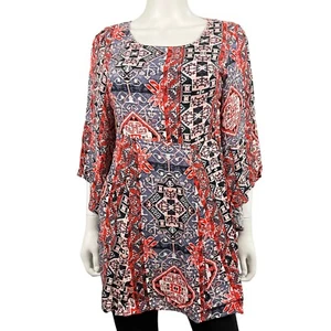 MinkPink Multicolor Flared Sleeves Short Boho Dress Womens Size Small (H10178) - Picture 1 of 10