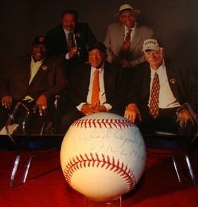 SAN FRANCISCO GIANTS ORLANDO CEPEDA SIGNED BASEBALL + 5 SF HALL OF FAMERS PHOTO! - Picture 1 of 12