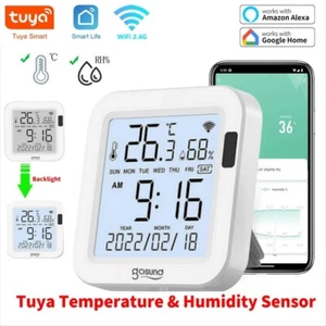 Gosund Termometro Digitale WiFi Interno Monitor Umidità Tuya Alexa Google Home - Foto 1 di 12