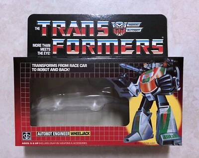 TRANSFORMERS G1 WHEELJACK CAJA, INSERTOS, BURBUJA Y MANUAL ¡NUEVO! ROBOT AUTOBOT Foto 1 de 3