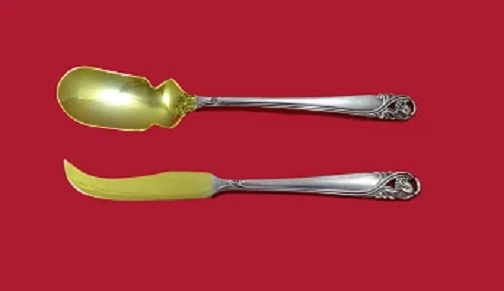 Набор сервировок для икры Spring Glory от International из чистого серебра 2 шт. на заказ Gw - Изображение 1 из 1