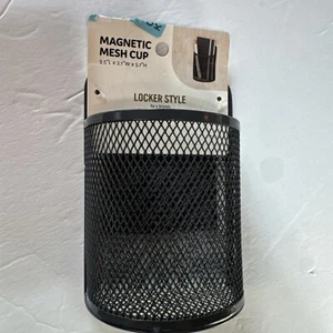 Locker Mesh Cup with Flat Bottom Sage magnet organizer - U Brands - Picture 1 of 3