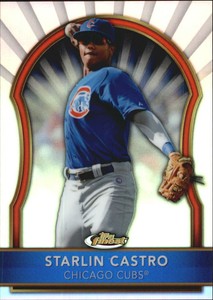 2011 Finest Refractors Chicago Cubs Baseball Card #33 Starlin Castro/549