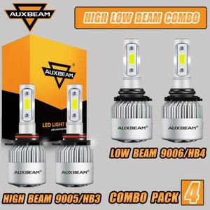 Auxbeam 9005 9006 LED Headlight Bulbs Kit White For Freightliner M2 106 2011-17 - Picture 1 of 12