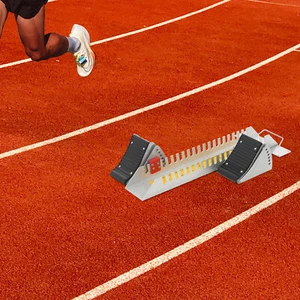 Blocco Avviamento Regolabile 6 Angoli Atletica Sprint Corsa Starting Block - Foto 1 di 18