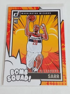 2024-25 Panini Donruss Alexandre Sarr Bomb Squad RC #9 Washington Wizards - Imagen 1 de 2
