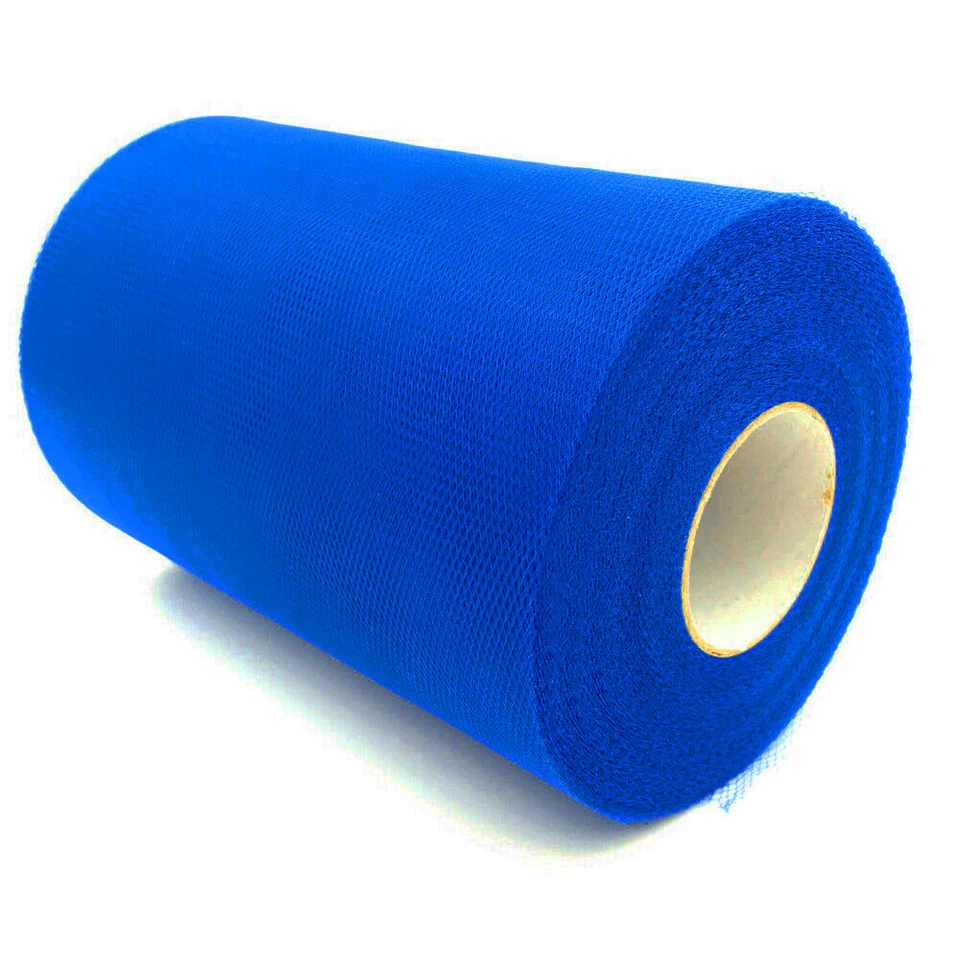 6" x 50/100/200yards Tulle Fabric Roll Tutu Spool Wedding Bow Decoration Party  - Image 1 of 1