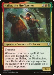 MTG Magic DOM Dominaria - 1x EN EX 196 U Hallar, the Firefletcher - Picture 1 of 1