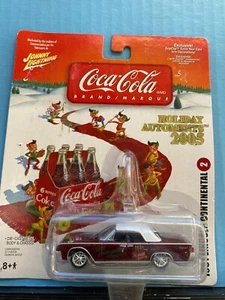 1/64 JOHNNY LIGHTNING COCA-COLA HOLIDAY AUTOMENTS 1961 LINCOLN CONTINENTAL - Picture 1 of 2