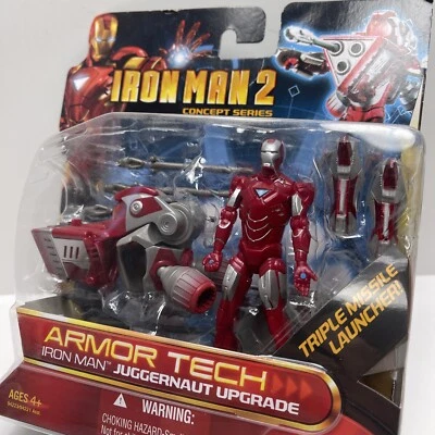 Iron Man 2 Concept Series ARMOR TECH ЖЕЛЕЗНЫЙ ЧЕЛОВЕК с обновлением Juggernaut 2010 НОВЫЙ - Изображение 1 из 4