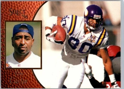 #103 Cris Carter Minnesota Vikings 1996 Select - Image 1 of 2