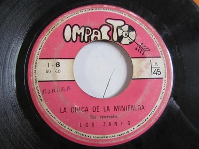 LOS ZANY'S "LA CHICA DE LA MINIFALDA" 7" PSYCH GARAGE GO-GO PERU HEAR ♫ - Image 1 of 2