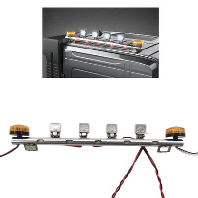 Vorne Dome Licht Scheinwerfer für Tamiya 1/14 RC Lkw Volvo Scania Benz DIY Teile - Bild 1 von 4