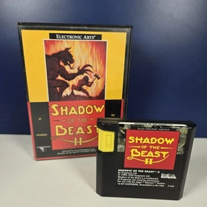 Shadow of the Beast II (Sega Genesis, 1992) Cartridge & Case  - Picture 1 of 8