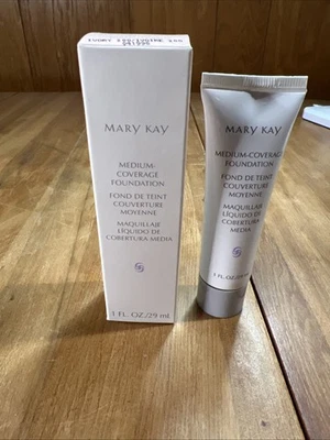 Mary Kay 041998 Medium Coverage Foundation Ivory 200 - 1 FL OZ Gray Cap NIB - Image 1 of 4