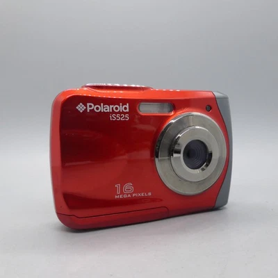 Polaroid Digital Camera iS525 16.0MP Underwater Red Tested - Image 1 of 4