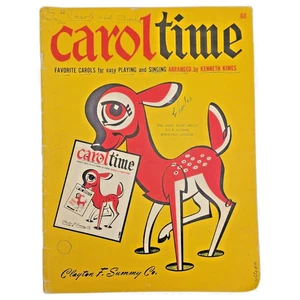 Carol Time Christmas Carols Songbook Music Clayton F Summy Book 1950 Vintage - Picture 1 of 9