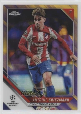 2021-22 Topps Chrome UCL Purple & Gold Starball Refractor Antoine Griezmann #171 - Image 1 of 2