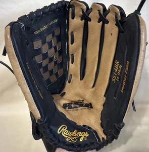 Rawlings RSB Slow Pitch Softball Glove SS14BR - RHT 14" Black/Brown - Picture 1 of 8