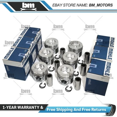 6X MAHLE Pistons Rings Set Φ83.01+0.5mm FOR VW Touareg Audi A4 A6 Q7 3.0T Diesel - Image 1 of 4