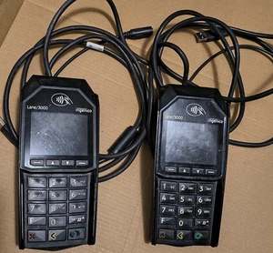 Ingenico Lane 3000 Credit Card Terminal LOT OF 2 - Picture 1 of 2