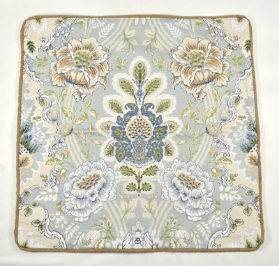 Pottery Barn Kravet Arboretum Petite Floral 24x24 Pillow Cover NWOT Jute Trim - Image 1 of 4