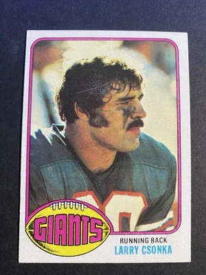 1976 Topps Football Larry Csonka New York Giants Card #437 Hall of Famer - Image 1 of 2