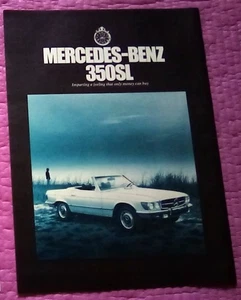 1971 Mercedes Benz 350SL Print Ad - Picture 1 of 1