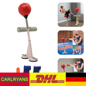 Rot Doppel Saugnapf Boxsack Mit Ständer Trainingsball 13.3*29.9in - Bild 1 von 13