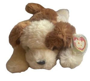 Ty Classics Baby Patches 12” Dog Vintage Brown & Cream 1998 Stuffed Animal - Picture 1 of 7