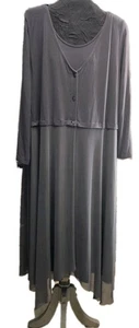 Monroe And Main Dress Sz 2X~ Gray 2pc Dress  - Picture 1 of 15