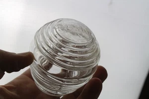 Vintage Perko Boat Light Beehive Glass Globe Marked Entryway Cabin Stern - Bild 1 von 8
