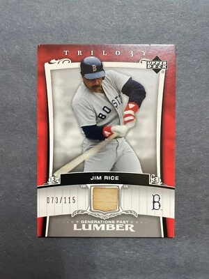 2005 Upper Deck Trilogy Generations Future Lumber /115 Jim Rice B-426 - Image 1 of 2