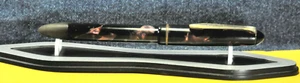 Penna stilografica "Ero" Junior Marbled> riempimento leva oro 14 carati pennino tedesca c.1951's - Foto 1 di 12