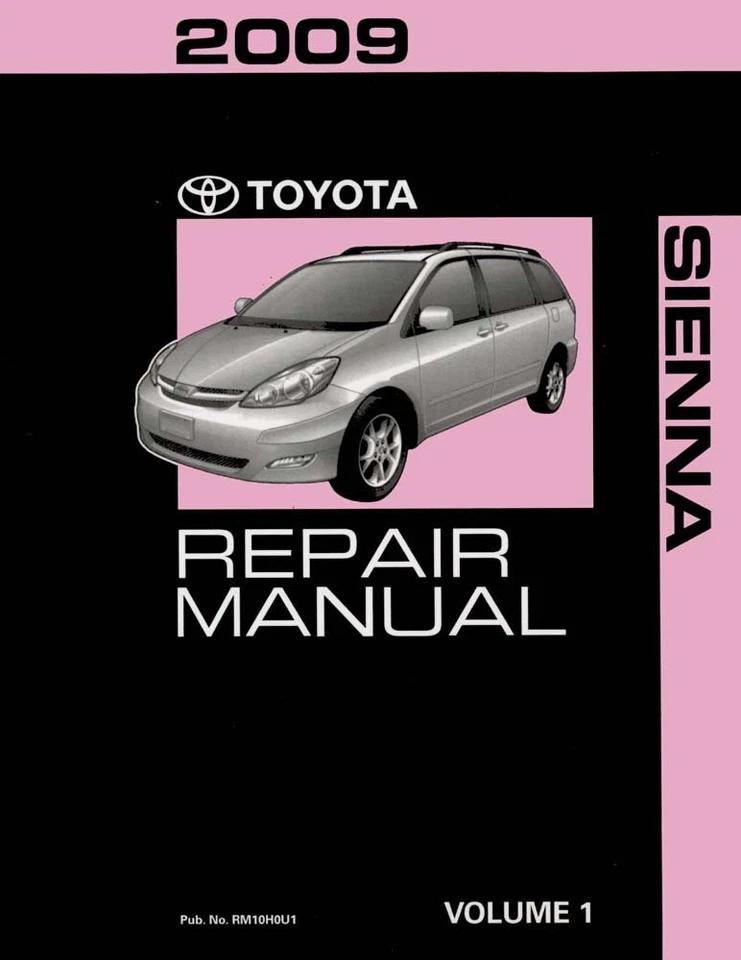 Toyota Sienna 2009 manual de reparación de taller libro volumen 1 solamente Foto 1 de 1