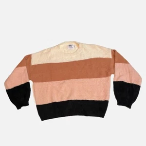 Suéter Princesa Polly Mujer S/M Cuello Redondo Pullover Rayas Boho - Imagen 1 de 10