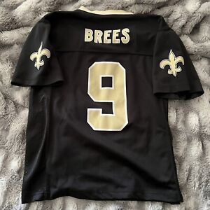 Drew Brees #9 New Orleans Saints Jersey NFL Team Apparel Youth Medium Size 10-12