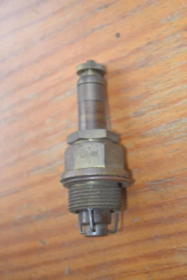 DOW Antique Brass Spark Plug early 1900's Rare Collectible NOS Mica - Image 1 of 4