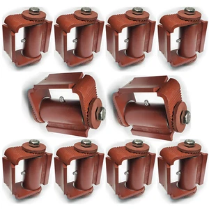 Heavy Duty Guardian Compatible Gate Hinge Driveway Round Mount Gate Post 10 PCS - Picture 1 of 8