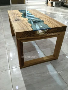New Custom Order Epoxy Dining coffee Table Tops walnut Table Hallway Decor - Picture 1 of 4