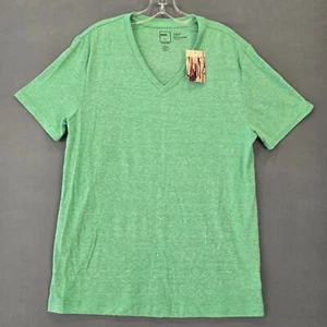 BDG T-Shirt Green Mint Heather Classic V-Neck Short Sleeve Women Size L Slim Fit - Picture 1 of 8