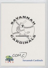 1992 Classic Best Savannah Cardinals Savannah Cardinals Team (1992 Under )