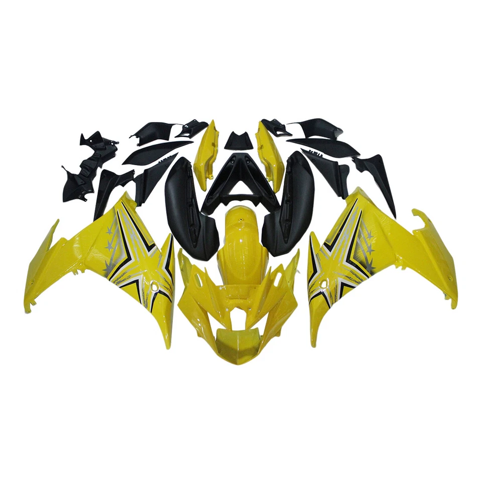 Kit de carenado ABS para Yamaha FZ6R 2009 - 2015 2010 11 12 2013 2014 kit de carrocería amarillo Foto 1 de 4