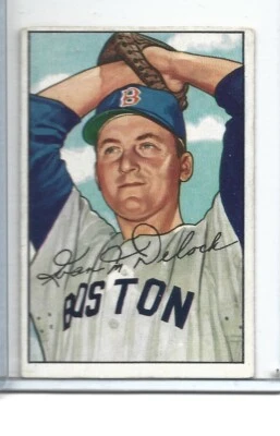 1952 Bowman #250 - Ivan Delock - Red Sox Baseball Card - High Series! - Image 1 of 2